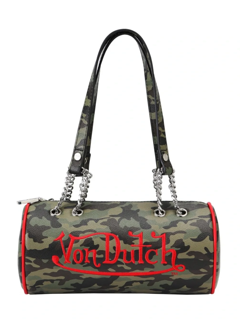 Von Dutch Camo Barrel Bag - Picture 1 of 9